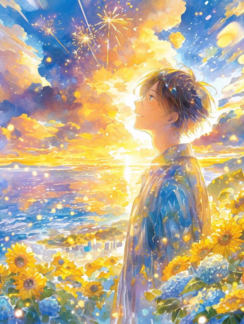 最優秀賞「夏の花火の魔法」